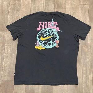 Nike Black Tee with Colorful Graphic